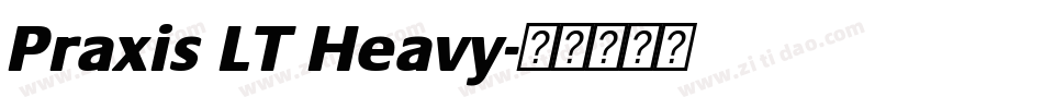 Praxis LT Heavy字体转换